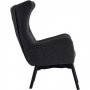 Elegant textilf�t�lj med h�g rygg | Boucl� Gr� | Kim