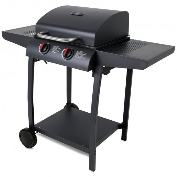 Gasolgrill med 2 brännare & sidobord - Tampa Gasolgrill med 2 brännare & sidobord - Tampa