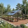 Extra brett premium glasväxthus 51m² | Stormgaranti och säkerhetsglas Extra brett premium glasväxthus 51m² | Stormgaranti och säkerhetsglas