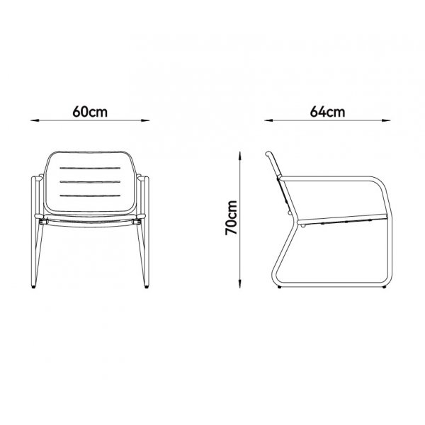 Loungegrupp i st�l | Svart loungeset med bord, stol och b�nk | Isac