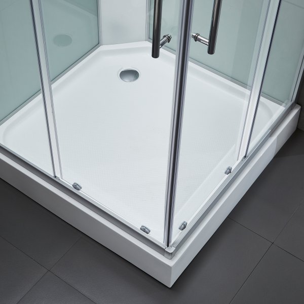 Duschkabin i akryl med bluetooth och massage