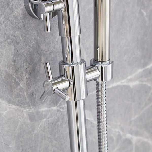 Takduschset med badkarsblandare | Brusa 2.0 - Krom - FYNDVARA