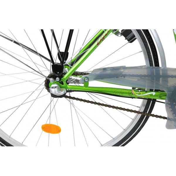 Damcykel 28\\\" 3vxl med fotbroms - Vit/grön Damcykel 28\\\" 3vxl med fotbroms - Vit/grön