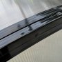 Pooltak 3x6m med sidodrr | Skjutbart - Svart