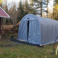 Kundbild Garagetält 3,5x7,5m | 26,2m² för husbil, husvagn & båt: Mycket för pengarna, ganska...