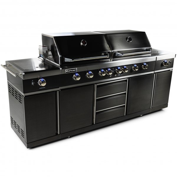 Dubbel gasolgrill med varmluftsfunktion | Denver Blackline Dubbel gasolgrill med varmluftsfunktion | Denver Blackline