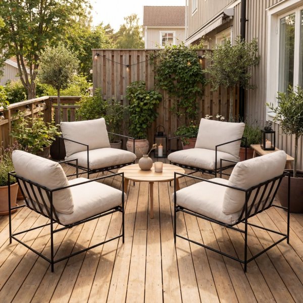 Loungef�t�lj i underh�llsfritt galvaniserat st�l | F�r�