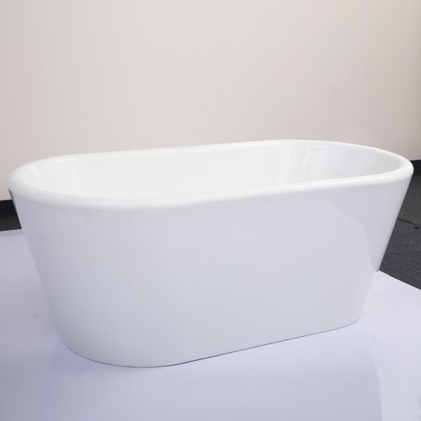 Frist�ende badkar 160cm | Lucite akryl | Rund design | A-05