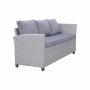 Loungegrupp h�rnsoffa med bord gr� � modern utegrupp i konstrotting | Stenvik