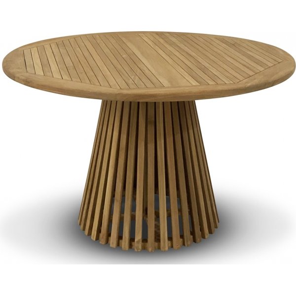 Salt runt konformat matbord D120 cm - Teak