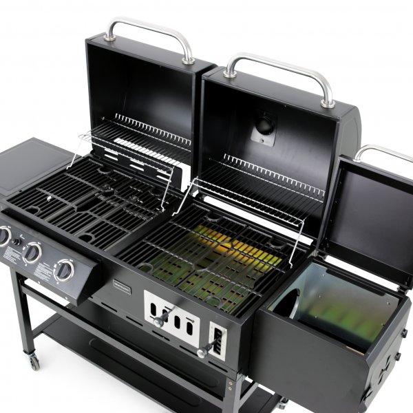 Kombinerad kol- & gasolgrill med rk | Cleaveland