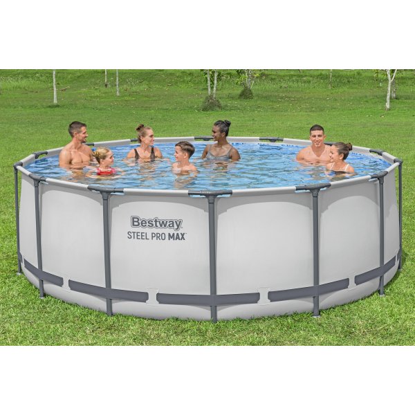 Bestway pool ovan mark Ø4,27m - 122cm djup | Steel Pro MAX (5612X) Bestway pool ovan mark Ø4,27m - 122cm djup | Steel Pro MAX (5612X)