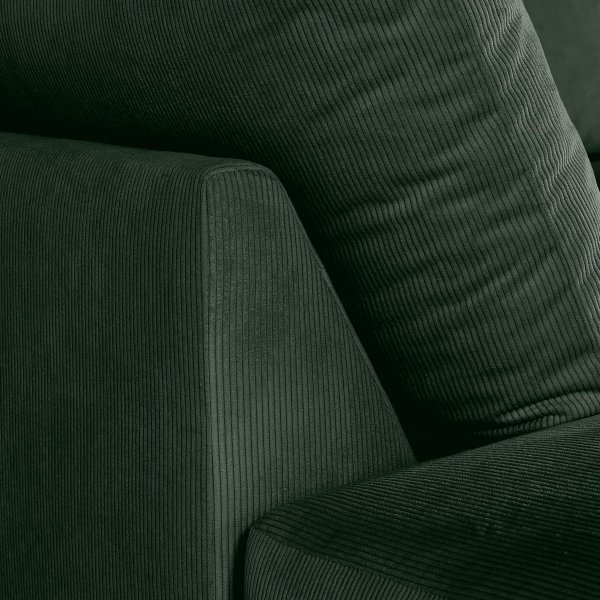 3-sits soffa med sch�slong v�nster | Menard - Gr�n