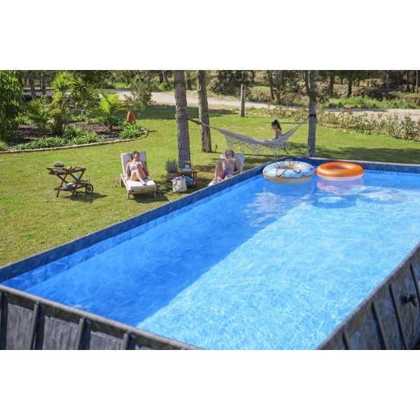 Bestway pool ovan mark 7,3x3,7m - 132cm djup | Power Steel APX 365 (561KG)