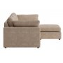 Moby divansoffa m�rkbeige | Lyxig soffa med v�ndbar divan och pocketfj�drar