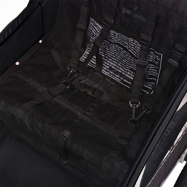 Cykelvagn med 2 säten | Lastkapacitet 40kg | Hopfällbar Cykelvagn med 2 säten | Lastkapacitet 40kg | Hopfällbar