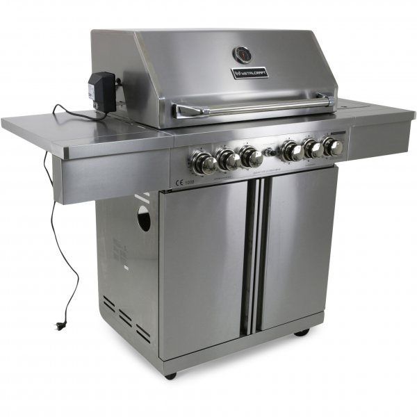 Rostfri gasolgrill | Premiummodell med infravärmare | Nashville | Gasolgrill bättre 4b