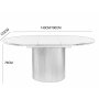 F�rl�ngningsbart runt matbord 140�180 cm i svartbetsad ek med plats f�r 6�8 personer | Astrid