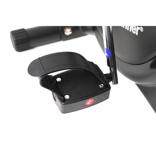 Motionscykel f�r hemmatr�ning med pulssensor och display � Svart