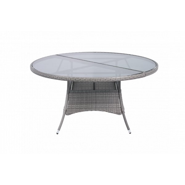 Runt utematbord med h�rdat glas | �150 cm | Tyl�sand gr�