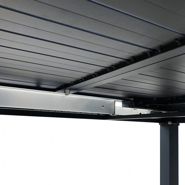 Förlängningsbart bord i aluminium 180-240cm | 8 positionsstolar Förlängningsbart bord i aluminium 180-240cm | 8 positionsstolar