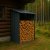 Vedskjul 163x89cm | Galvaniserat stl