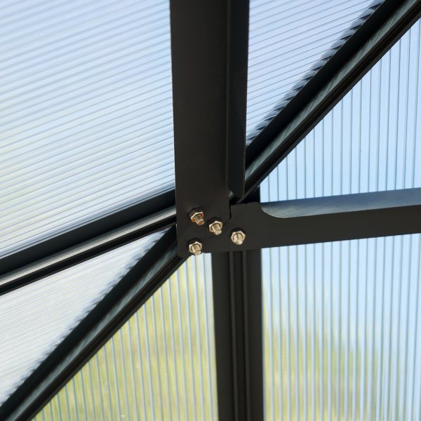 Premium paviljong 3x3m med tak i kanalplast