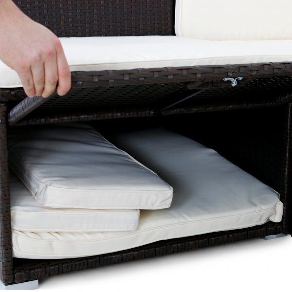 Loungegrupp med smart dynförvaring | Lyfco Vrångö Loungegrupp med smart dynförvaring | Lyfco Vrångö