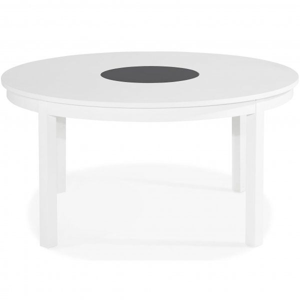 Matbord runt 150cm | Vitt och svart | Land�n