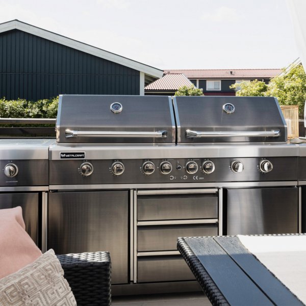 Dubbel gasolgrill med varmluftsfunktion | Denver Blackline Dubbel gasolgrill med varmluftsfunktion | Denver Blackline