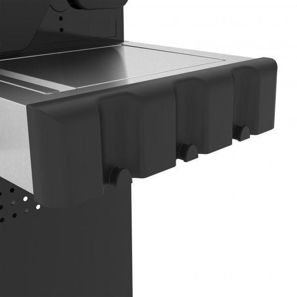 Rostfri gasolgrill med sidobrännare | Lock med glasfönster | Kansas Rostfri gasolgrill med sidobrännare | Lock med glasfönster | Kansas