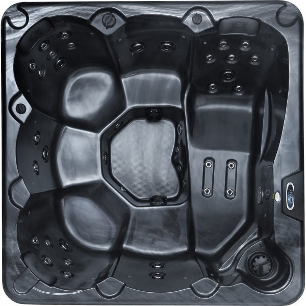 Spabad Poseidon Black Edition – 5–6 personer | Lucite® akryl, Gecko® cirkulationspump & Balboa® styrsystem Spabad Poseidon Black Edition – 5–6 personer | Lucite® akryl, Gecko® cirkulationspump & Balboa® styrsystem