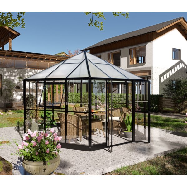 Gazebo 12,7m² | Stort premiumväxthus| Stormgaranti | 4 mm säkerhetsglas Gazebo 12,7m² | Stort premiumväxthus| Stormgaranti | 4 mm säkerhetsglas