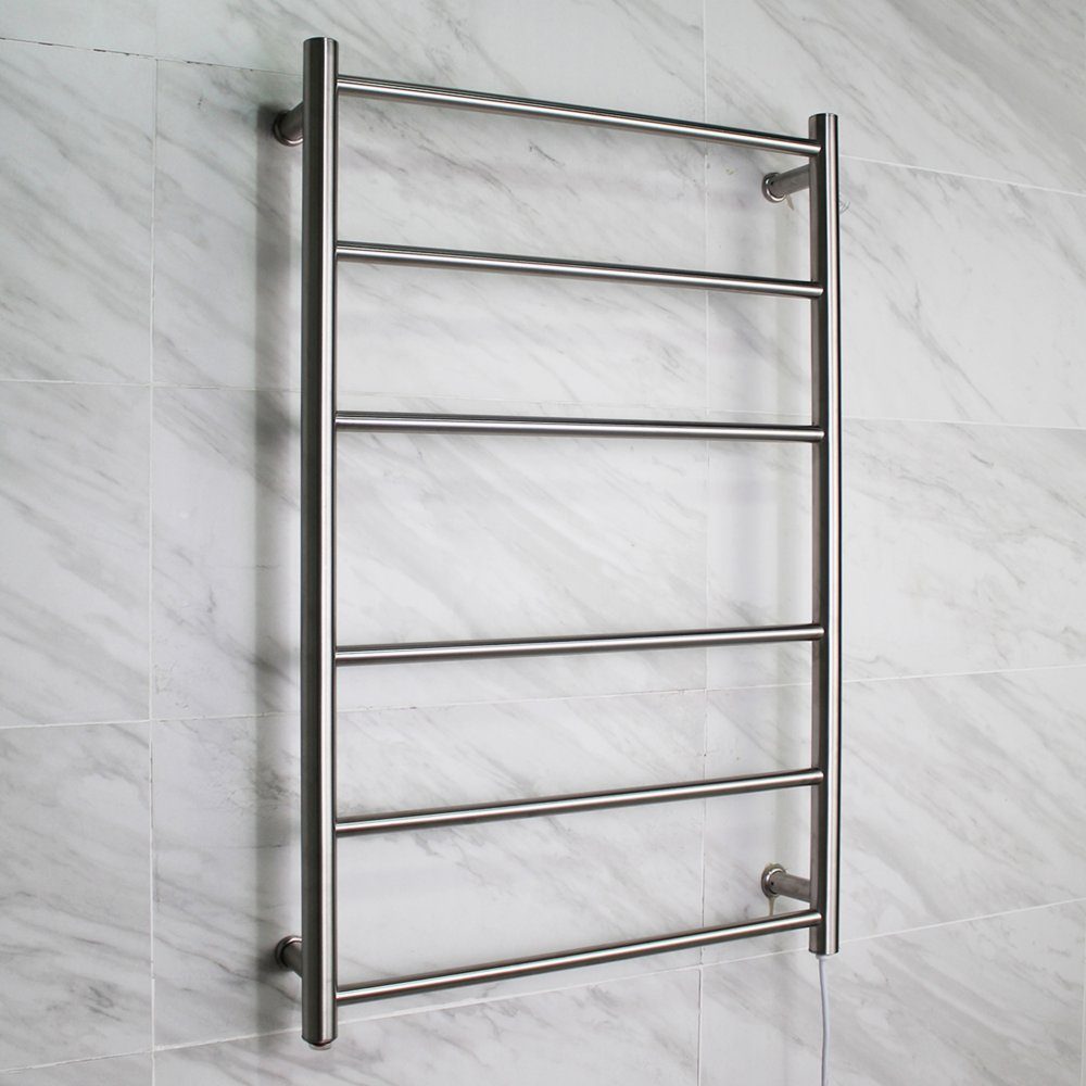 Elektrisk handdukstork 60x90x12cm | Borstat stål | OH-007 | Tillverkad i rostfritt stål