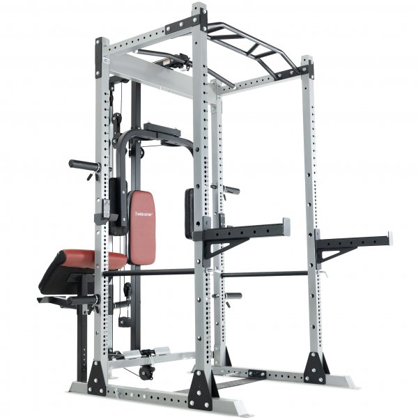 Skivstångsställning med träningsbänk Skivstångsställning med träningsbänk