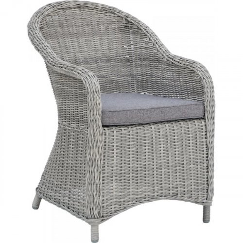 konstrotting fåtölj grå  mörkgrå dyna & metallstomme  mercury