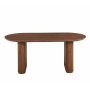 Matbord 180 cm i valn�t med r�fflade tr�ben | Callum