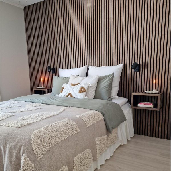 Tr�lamell akustikpaneler | 2700x600x21mm | Valn�t