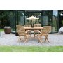 Salt� utematgrupp matbord 120x70 cm med 4 st Salt� karmstolar - Teak