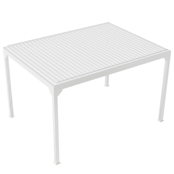 Vit Pergola Premium | Öppningsbara lameller Vit Pergola Premium | Öppningsbara lameller