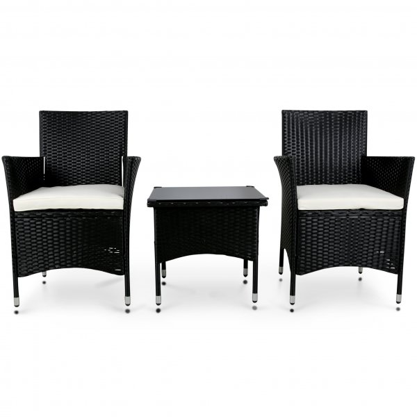 Utem�bler f�r balkong | Bord och 2 f�t�ljer | Konstrotting