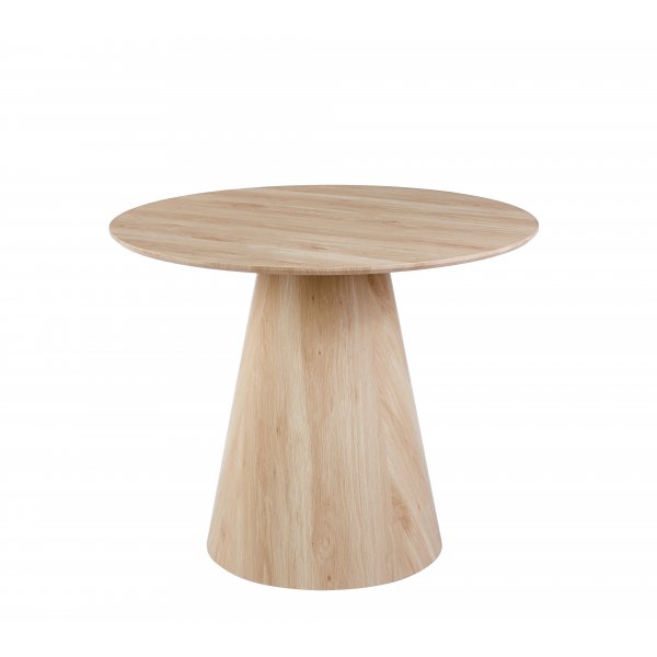 Runt matbord 100 cm i ek med plats f�r 4 personer | Moi