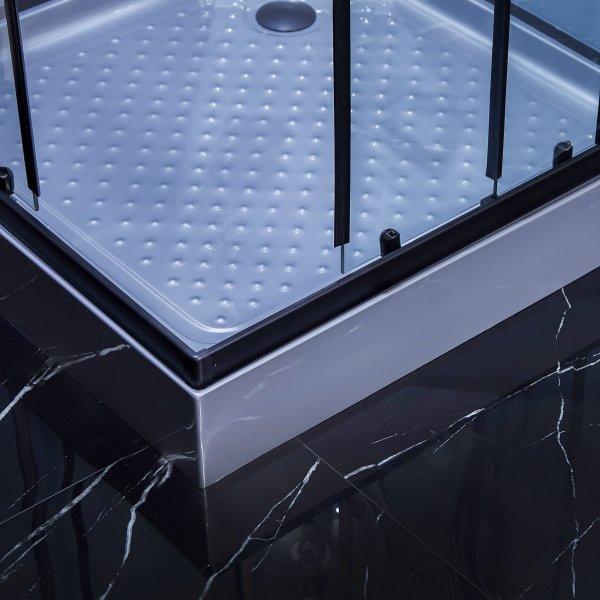 Lyxig duschkabin med massage, belysning, bluetooth - Gr�