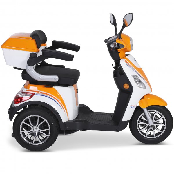 Promenadscooter 1100W | Terränghjul | Orange/Vit Promenadscooter 1100W | Terränghjul | Orange/Vit