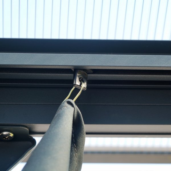 Premium paviljong 3x3m med tak i kanalplast