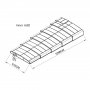 Pooltak 5x10m | Utan skenor | UV-skydd | Flexibel drr