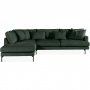 3-sits soffa med sch�slong v�nster | Menard - Gr�n