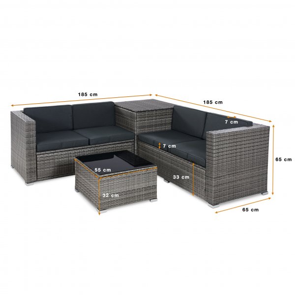 Loungegrupp med inbyggd förvaring | Lyfco Allarp Loungegrupp med inbyggd förvaring | Lyfco Allarp