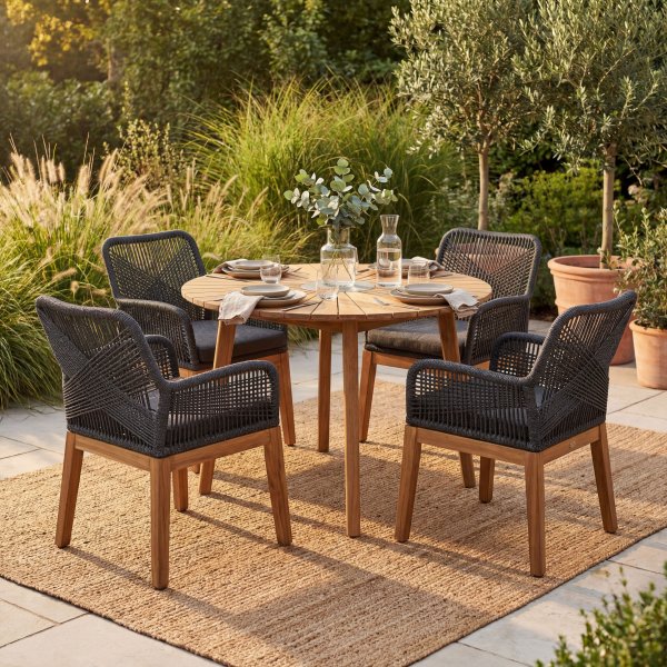 Matgrupp utemöbler | 4 sittplatser | Akaciaträ| Lyfco Florida Matgrupp utemöbler | 4 sittplatser | Akaciaträ| Lyfco Florida