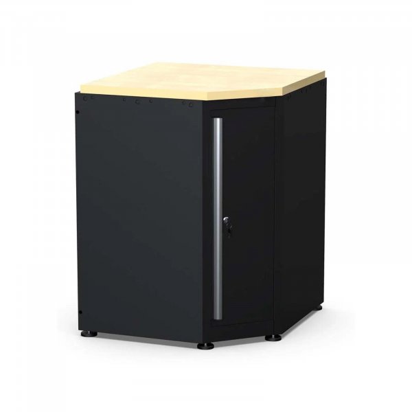 Garageförvaring hörnmodul 850x2025 mm | Svart & grå Garageförvaring hörnmodul 850x2025 mm | Svart & grå